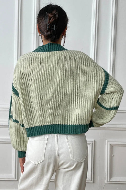 'Jessamine' Cropped Knit Cardigan - Celes Fashion